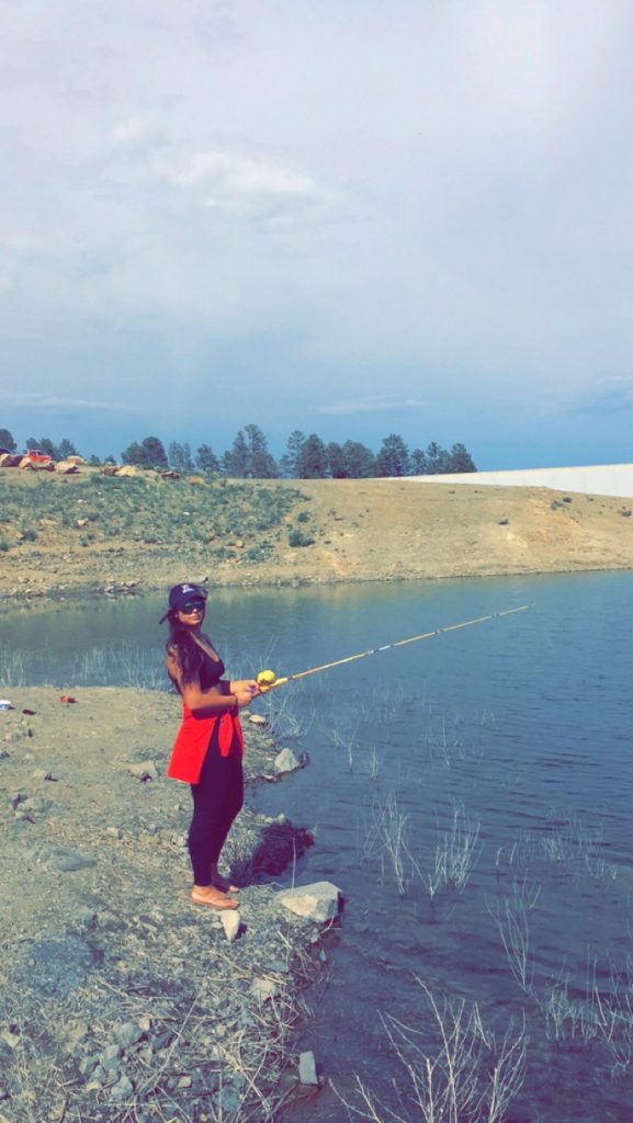 Fishing Near Rainbow Lake
